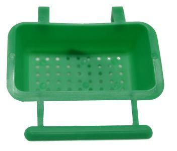 BIZCOCHERA CON POSADERO CON AGUJEROS (VERDE)