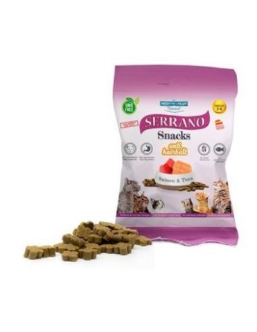 Serrano Snack Gato SalmonAtun Anti Hairball 50g