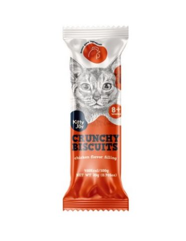 Kitty Joy Snack Crunchy Biscuits Chicken 20gr