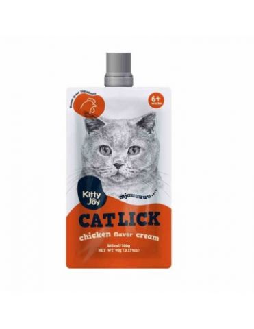 Kitty Joy Snack Lick Chicken Cream 90gr