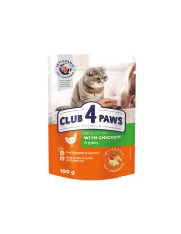Club4Paws 84 Premium Húmedo Gatos Pollo