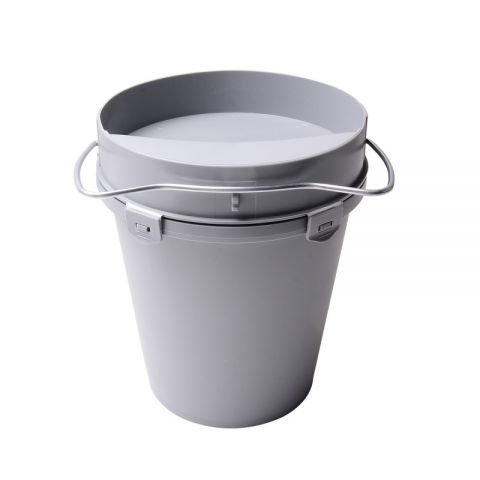 Bebedero Cubo de Plástico 5,5L gris