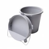 Bebedero Cubo de Plástico 5,5L gris