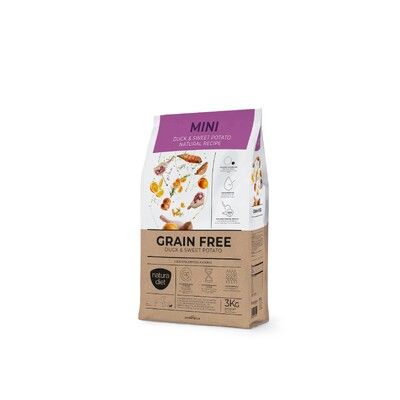 Natura Diet Grain Free Duck & Sweet potato Mini 3k