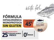 The Natural Impulse Dog Adult pescado blanco GRAIN FREE 10kg.