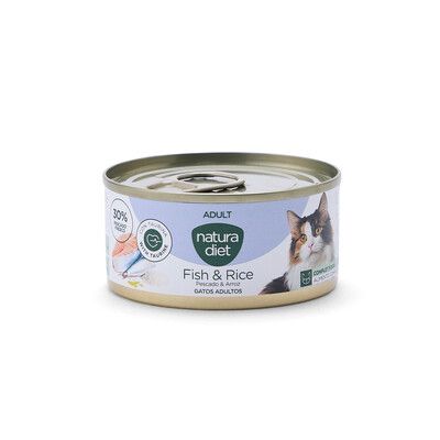 Natura Diet CAT Adult Paté Fish & Rice 85G
