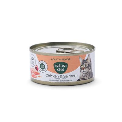 Natura Diet CAT Adult & Senior Paté Chicken & Salm