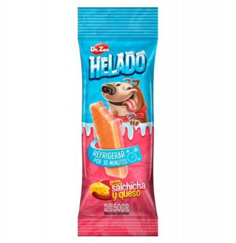 DR. ZOO HELADO SALCHICHA Y QUESO 50gr