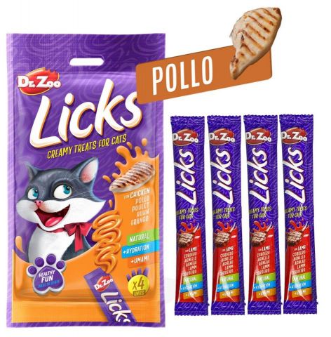 LICKS POLLO SNACK LIQUIDO GATO