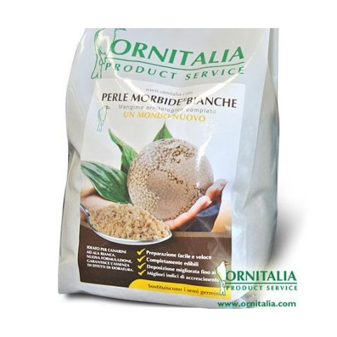 ORNITALIA PERLE MORBIDE BIANCHE 800grs