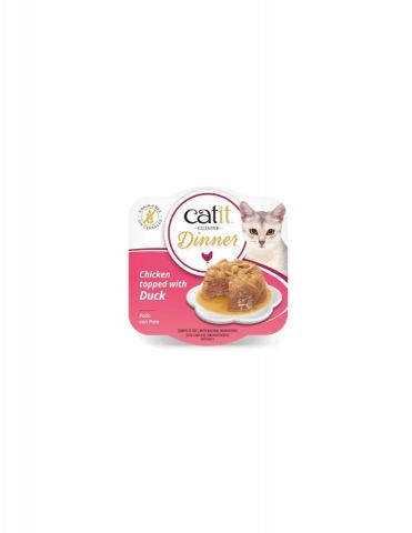 Catit Cuisine Dinner de Pollo con pato 75gr