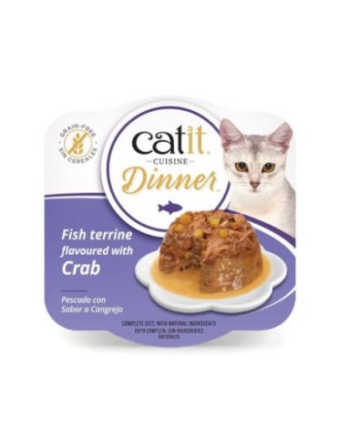 Catit Cuisine Dinner de Pescado con Conejo 75gr