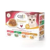 Catit Cuisine Dinner de Pescado Variety pack 12X75