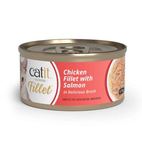 Catit Cuisine Fillet  Pollo con Salmon 75gr