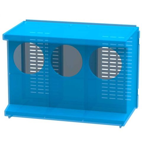 Comedero para Palomas 3 DPTOS azul translucido