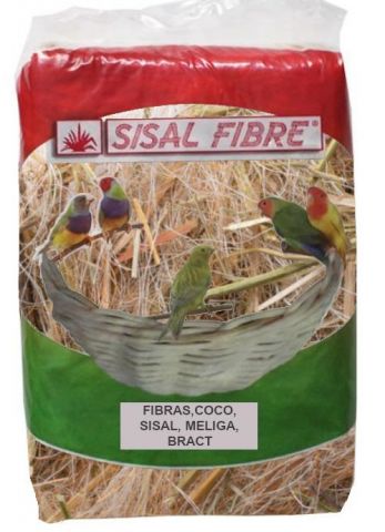 Fibras Coco, Sisal Meliga, Bract 500gr (Agapornis)