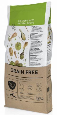NATURA DIET GRAIN FREE Chicken & Vegs 12 kg
