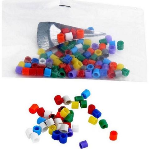 ANILLAS DE PLASTICO MULTIVOLOR 3mm(100und)