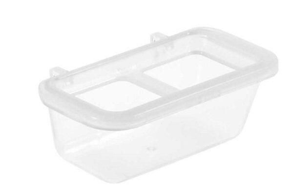 Comedero pequeño con ganchos plastico y rejilla