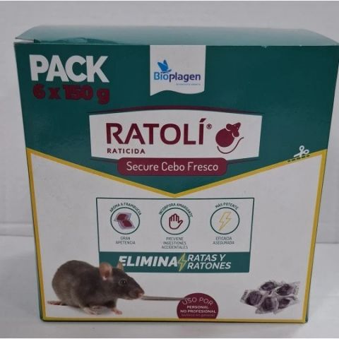 RATOLI Raticida Secure Cebo Fresco 150gr BROMADIOL