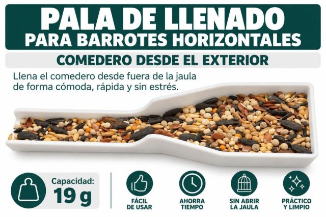 PALA DE LLENADO PARA COMEDERO HORIZONTAL CHICO
