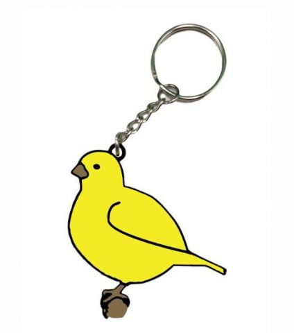 LLAVERO CANARIO BORDER FANCY AMARILLO