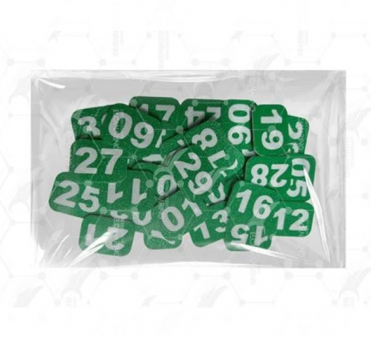 NUMEROS PARA JAULAS (DEL 1 AL 10) VERDE