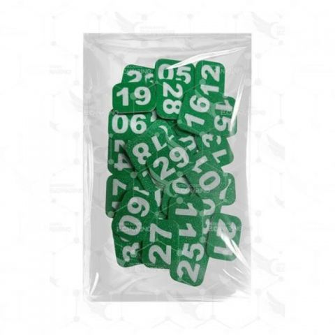 Números para Jaulas (del 1 al 30) VERDE