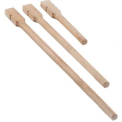 Palo Madera con ranura ovalado 25cm