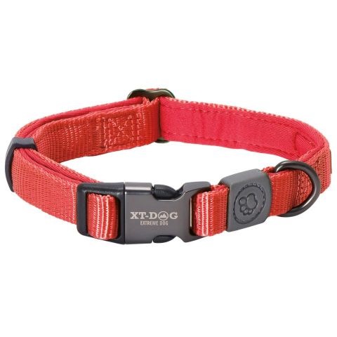 Collar nylon & neopreno XT-DOG rojo S 1,5cm