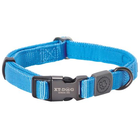 Collar nylon & neopreno XT-DOG azul S 1,5cm