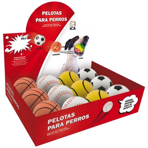 Expositor de pelotas clásicas para perros (12 uds)