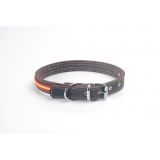 COLLAR PIEL VAQUETILLA BANDERA ESPAÑA HEBILLA RULO