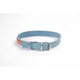 COLLAR PIEL VAQUETILLA BANDERA ESPAÑA HEBILLA RULO