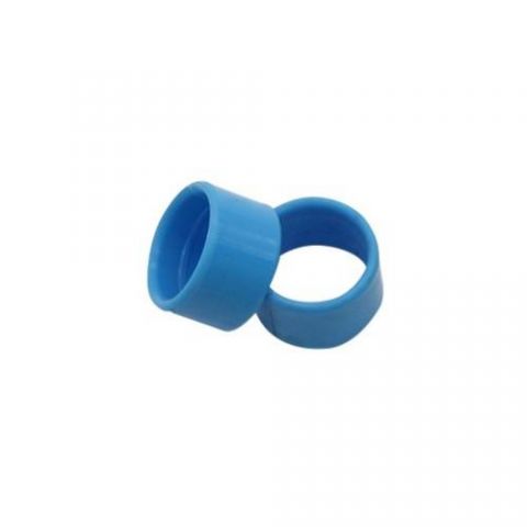 100 ANILLAS DE PLASTICO ABIERTA (azul claro)