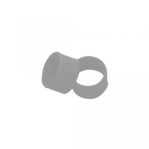 100 ANILLAS DE PLASTICO ABIERTA (gris claro)