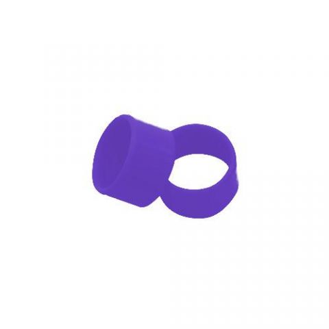100 ANILLAS DE PLASTICO ABIERTA (morado)