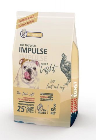 The Natural Impulse Dog Adult Light 3 kg