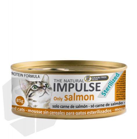 IMPULSE CAT HUMEDO STERILIZED SALMON 85gr