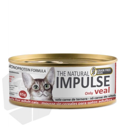 IMPULSE CAT HUMEDO TERNERA 85gr