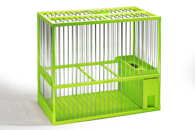 JAULA C2  ACERO INOX. VERDE LIMA