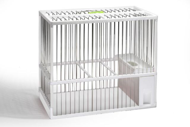 JAULA C2  ACERO INOX. BLANCA