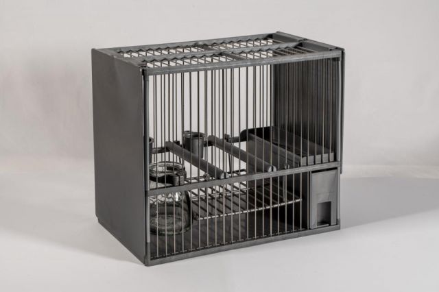 JAULA C2  ACERO INOX. PLATA 