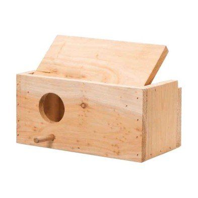 Nido Madera horizontal periquitos