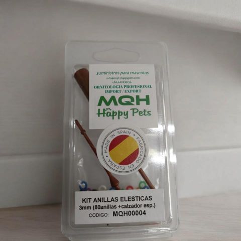 KIT ANILLAS ELASTICAS 3mm (80anillas+calzador esp)