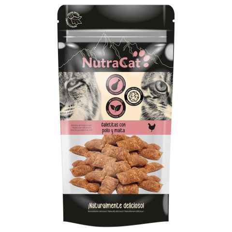 Galletitas con pollo y malta NutraCat 50gr
