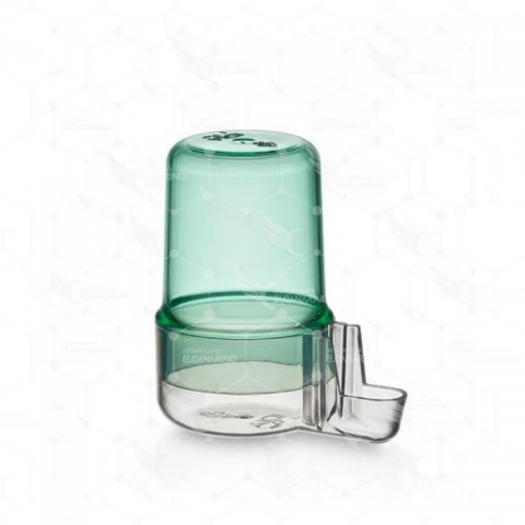 Bebedero Tubo Corto 40 cc Medicina Verde/Transpare