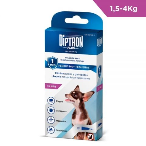 Diptron Plus – Pipetas Fipronilo + Permetrina 0.44