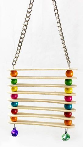 JUGUETE PAJAROS ESCALERA 8 PELDAÑOS 2X9,5X26 CM