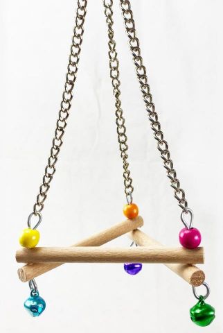 JUGUETE PAJAROS COLUMPIO TRIANGULAR 